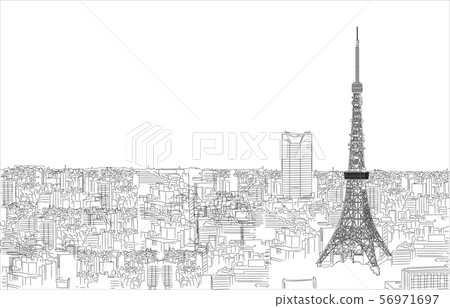 著名的東京塔線右側 56971697