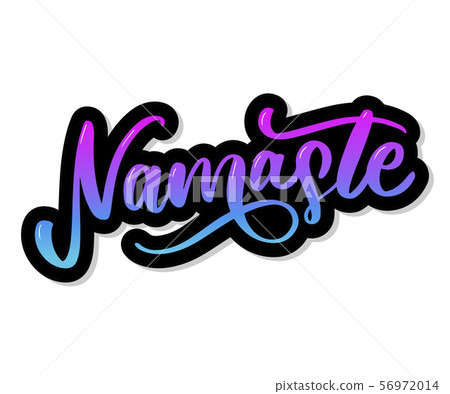 Namaste lettering Indian greeting, Hello in Hindi 56972014