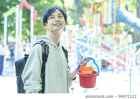 Ikumen Young Men Family Parent-Child Babysitter 56972122