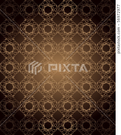 Seamless vintage wallpaper with dark color tones. 56972977