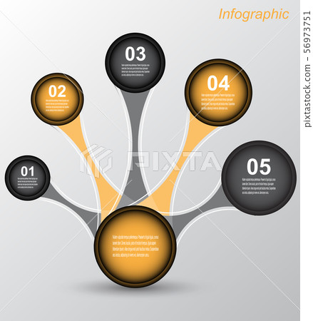 Info-graphic design template.  56973751