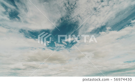 Blue sky and clouds as vintage background with Blue sky and clouds as vintage background with 56974430