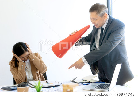 in the office room Boss angry 56974743