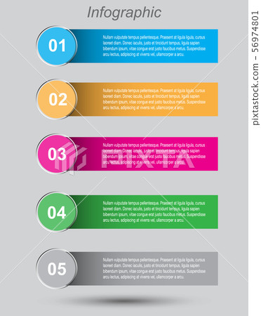 Info-graphic design template.  56974801