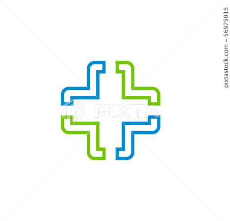 Medical cross graphic design template vector 56975018