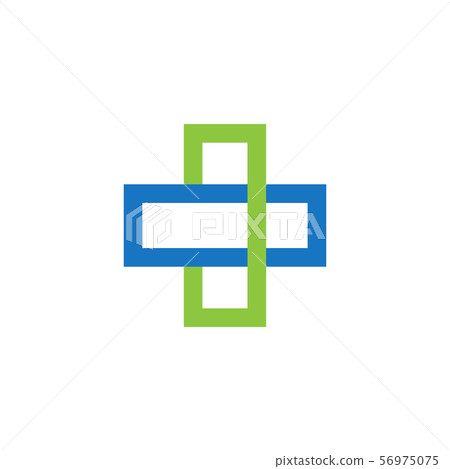 Medical cross graphic design template vector 56975075