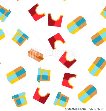 Take Away Food Vector Seamless Pattern Take Away Food Vector Seamless Pattern 56977638
