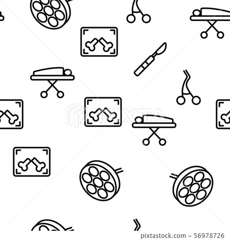 Operating Instruments Vector Seamless Pattern Operating Instruments Vector Seamless Pattern 56978726