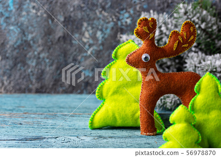 Christmas fir tree toy made of felt 56978870