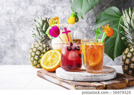 Set of different summer cocktails Set of different summer cocktails 56979320