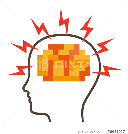 Brain trouble signal Brain trouble signal 56981017