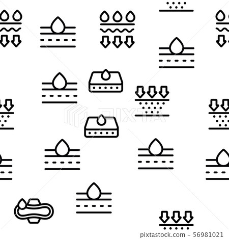 Absorbent, Absorbing Materials Vector Seamless Pattern Absorbent, Absorbing Materials Vector Seamless Pattern 56981021