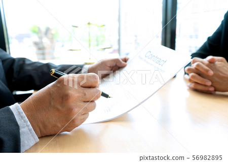 Lawyer or judge gavel with balance work with 56982895