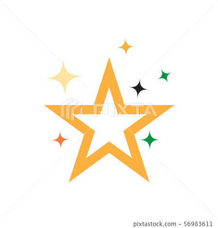Star graphic design template vector isolated Star graphic design template vector isolated 56983611