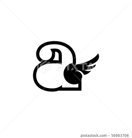 Initial a graphic design template vector isolated Initial a graphic design template vector isolated 56983706