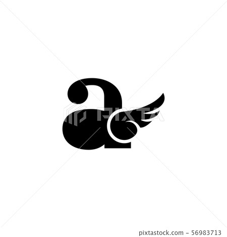 Initial a graphic design template vector isolated Initial a graphic design template vector isolated 56983713