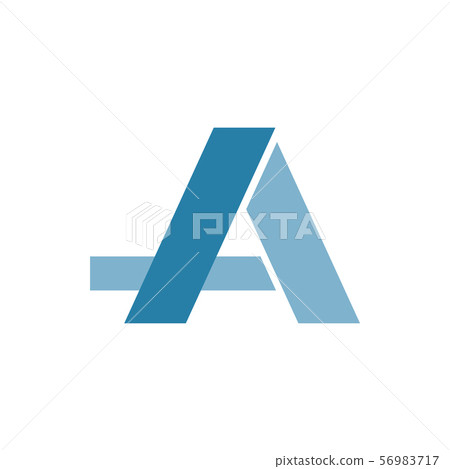 Initial a graphic design template vector isolated - Stock Illustration ...