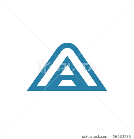 Initial a graphic design template vector isolated 56983726