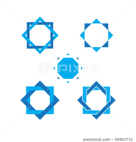 Star david graphic design template vector isolated 56983732
