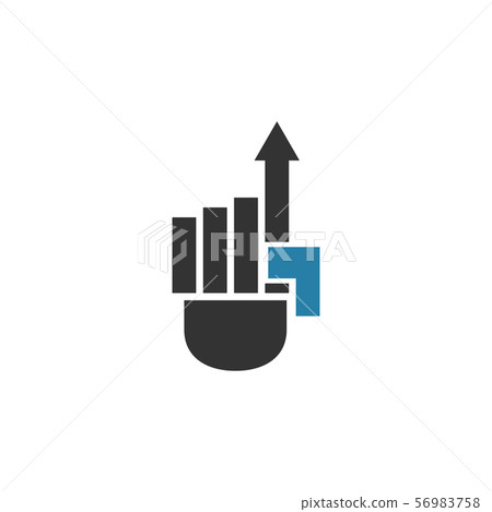 Business graphic design template vector isolated Business graphic design template vector isolated 56983758