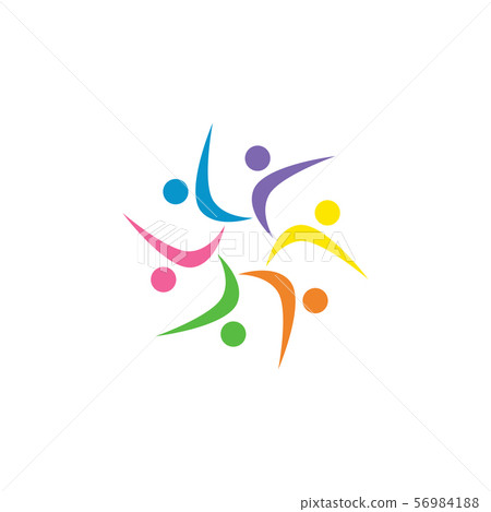 Community graphic design template vector isolated - Stock Illustration ...