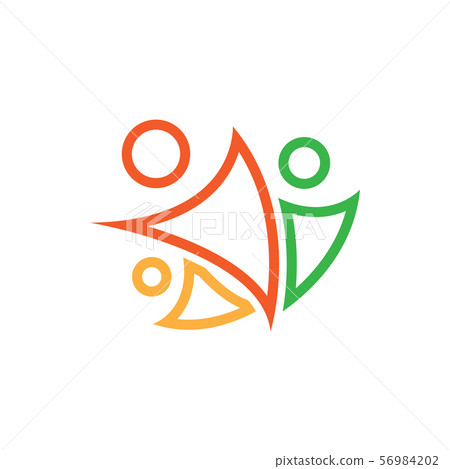 Community graphic design template vector isolated - Stock Illustration ...