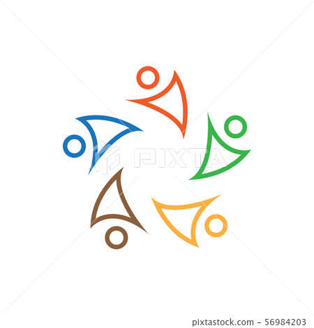 Community graphic design template vector isolated - Stock Illustration ...