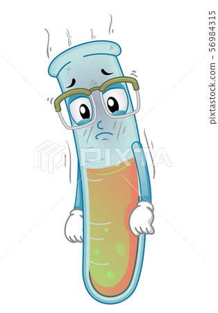 Mascot Test Tube Fail Experiment Illustration-???? 56984315