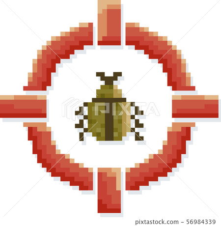 Target Terminate Bug Illustration Target Terminate Bug Illustration 56984339