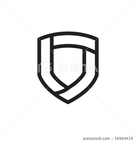 Shield graphic design template vector isolated 56984419