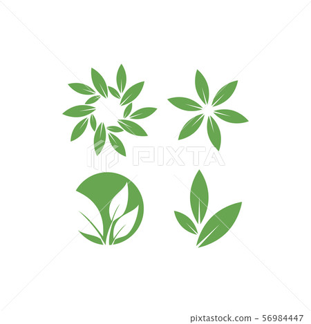 Leaf graphic design template vector isolated - Stock Illustration ...
