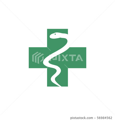 Medical snake graphic design template vector Medical snake graphic design template vector 56984562