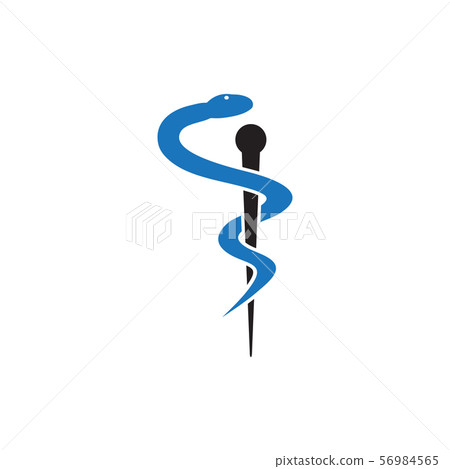 Medical snake graphic design template vector Medical snake graphic design template vector 56984565