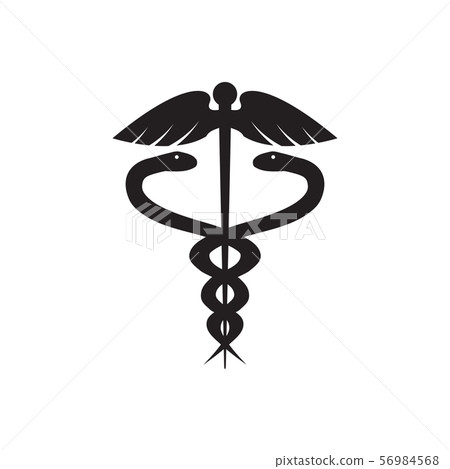 Medical snake graphic design template vector Medical snake graphic design template vector 56984568