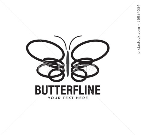 Butterfly logo design template vector isolated 56984584