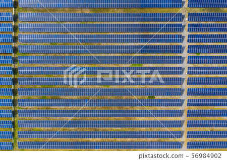 Solar energy farm producing clean renewable energy Solar energy farm producing clean renewable energy 56984902