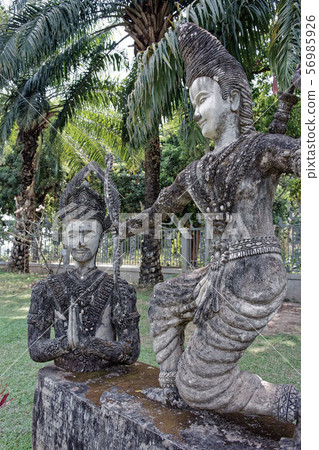 老撾萬象：佛園（沉光）雕塑，佛像，Xieng Khuan 56985926