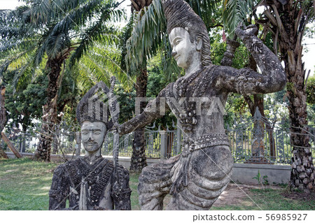 Laos Vientiane: Buddha Park (Shen Quang) Sculpture, Buddha statue, Xieng Khuan 56985927