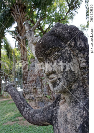 Laos Vientiane: Buddha Park (Shen Quang) Sculpture, Buddha statue, Xieng Khuan 56985936