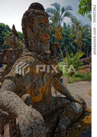 Laos Vientiane: Buddha Park (Shen Quang) Sculpture, Buddha statue, Xieng Khuan 56985962