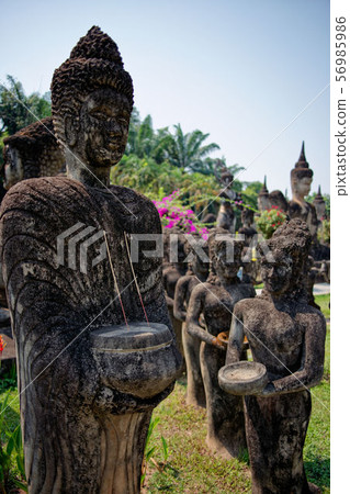 Laos Vientiane: Buddha Park (Shen Quang) Sculpture, Buddha statue, Xieng Khuan Laos Vientiane: Buddha Park (Shen Quang) Sculpture, Buddha statue, Xieng Khuan 56985986