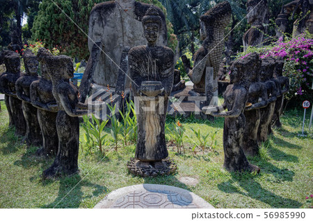 Laos Vientiane: Buddha Park (Shen Quang) Sculpture, Buddha statue, Xieng Khuan 56985990