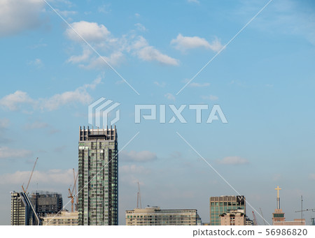 sky in the city and tower building sky in the city and tower building 56986820