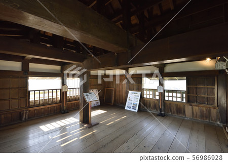Maruoka Castle, inside the castle tower, three layers (Sakai City, Fukui Prefecture) 56986928