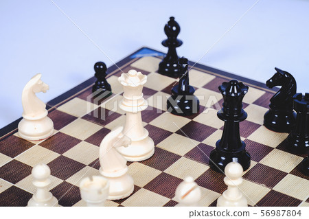 chess figure on board game concept for competition chess figure on board game concept for competition 56987804
