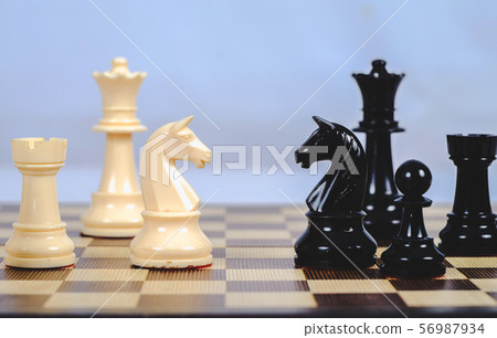 chess figure on board game concept for competition 56987934