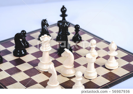 chess figure on board game concept for competition chess figure on board game concept for competition 56987936