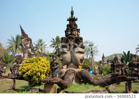 Laos Vientiane: Buddha Park (Shen Quang) Sculpture Park, Xieng Khuan 56988523
