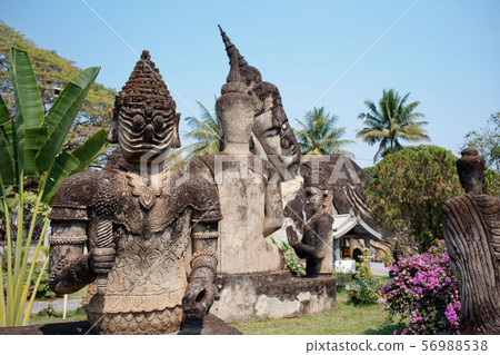 Laos Vientiane: Buddha Park (Shen Quang) Sculpture Park, Xieng Khuan 56988538