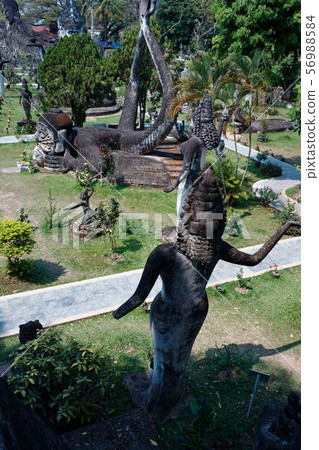 Laos Vientiane: Buddha Park (Shen Quang) Sculpture Park, Xieng Khuan 56988584